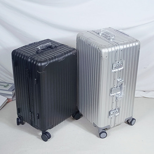 出口铝镁合金行李箱24寸男大容量拉杆箱女留学托运34寸加厚旅行箱