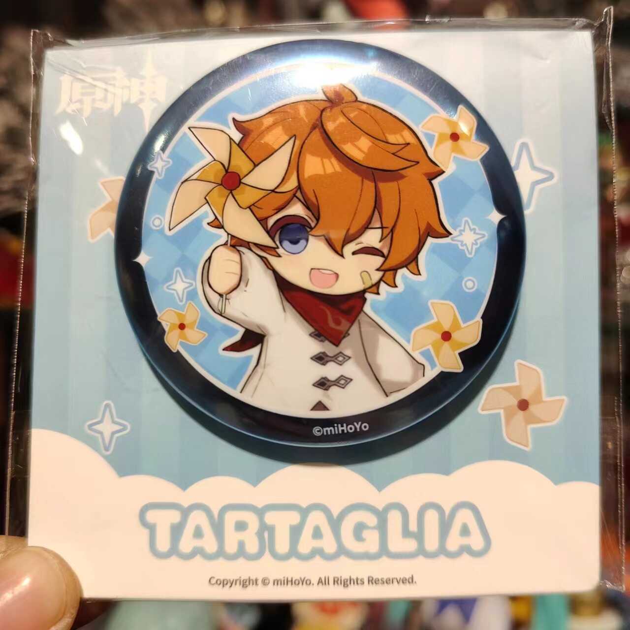 正版官谷原神达达利亚徽章吧唧