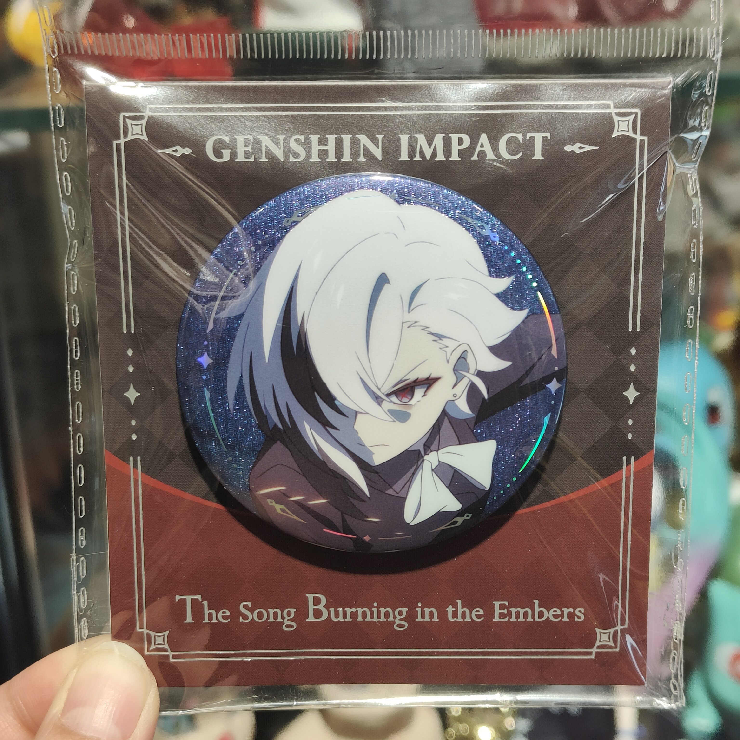 正版原神阿蕾奇诺烬中歌D款徽章