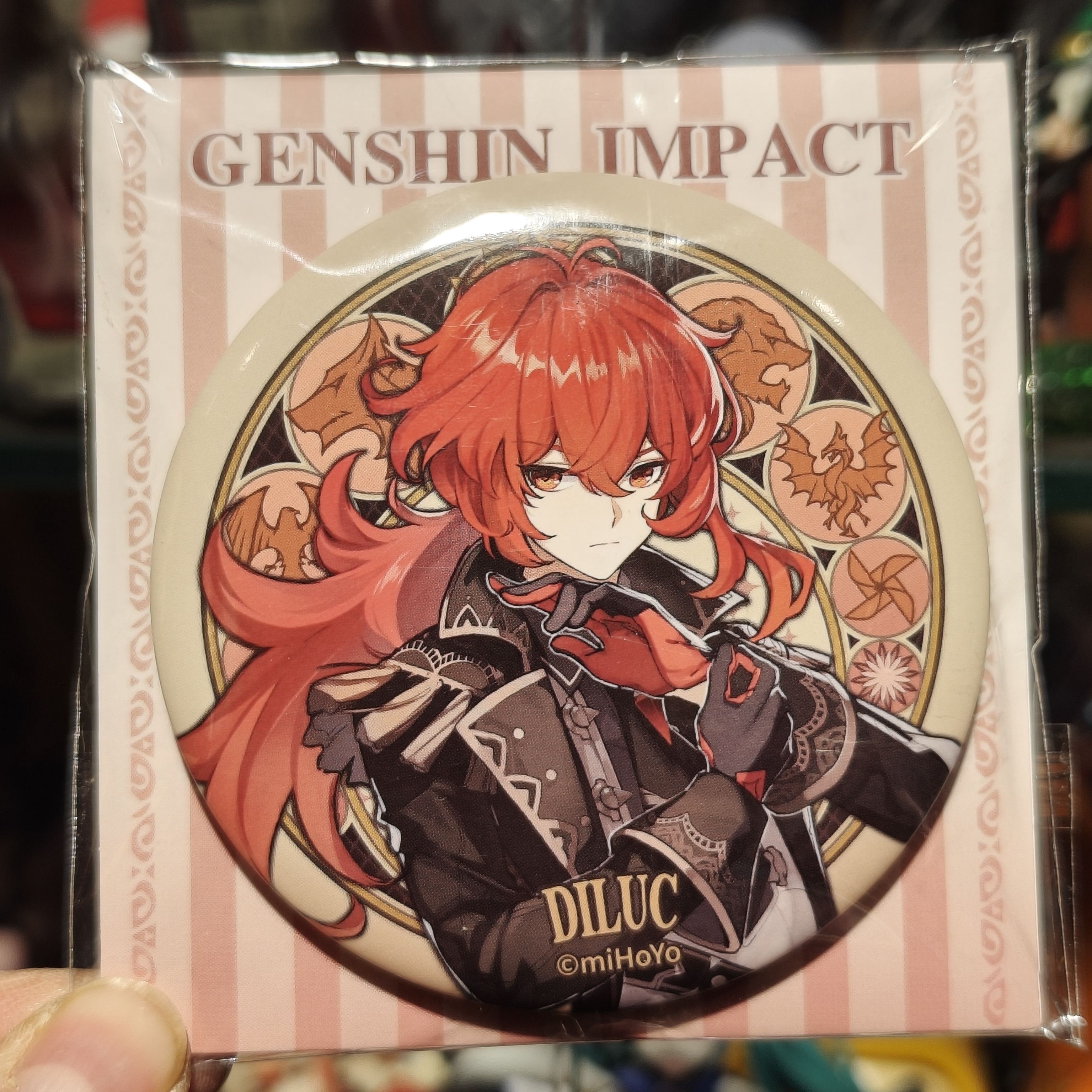 米哈游官方正版｜米哈游原神周边立绘系列迪卢克徽章吧唧官谷现货