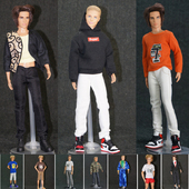 运动装 男朋友 肯王子男娃娃衣服 肯衣服 二波 32CM男娃娃服装