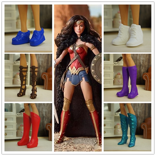散货 女侠娃娃鞋超级英雄娃娃鞋大脚鞋 女兵人鞋子