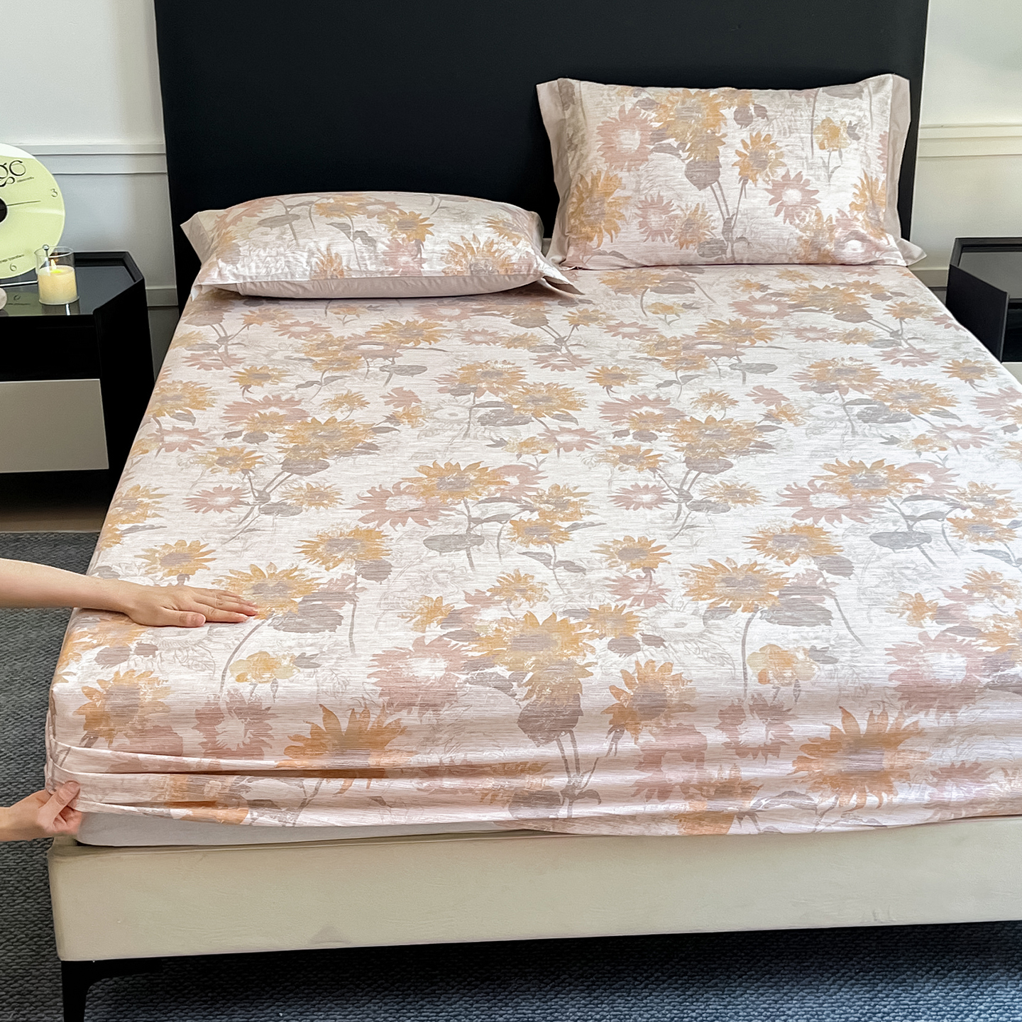 140S全棉床笠定做印花加大床单榻榻米90*100*150*180*190*200*220