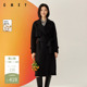 古木夕羊纯色时尚 气质翻领呢大衣外头 全羊毛大衣女春新款