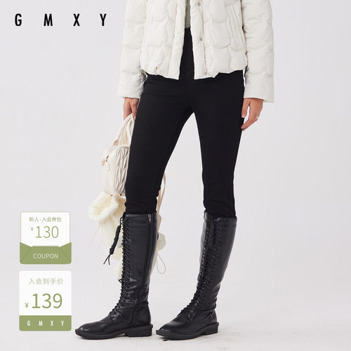 古木夕羊冬季修身显瘦百搭牛仔紧身裤女减龄百搭休闲裤GS37013014