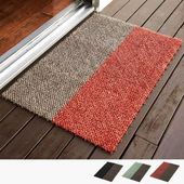 日本进口tidy进门清洁地垫立体纤维去污垫玄关垫防滑垫脚垫长90cm