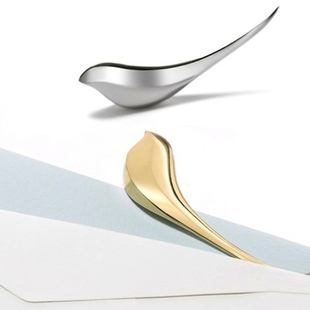 日本进口+d创意黄铜小鸟裁纸刀拆信封开信刀普洱茶刀拆封刀长10cm