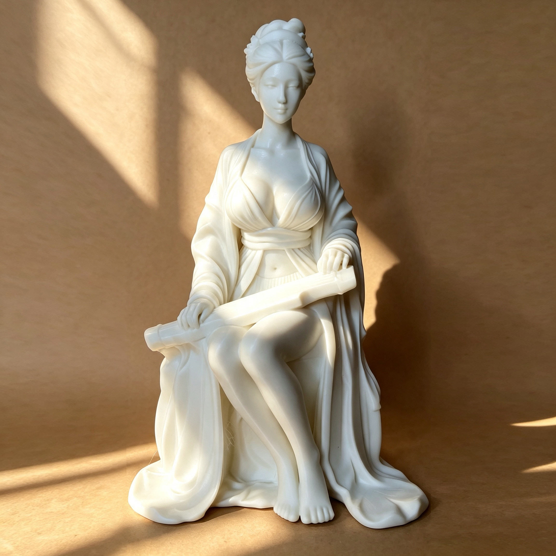 仿石性感美女摆件书房茶室桌宠鱼桌面摆件
