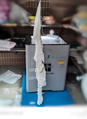 铠甲勇士飞影铠甲极影刀3D打印白模 高精度 cosplay 漫展武器道具