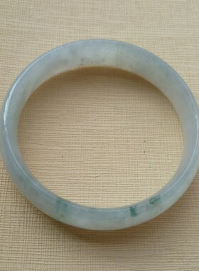 天然A货翡翠/飘花48.8MM手镯6495带证书 特价