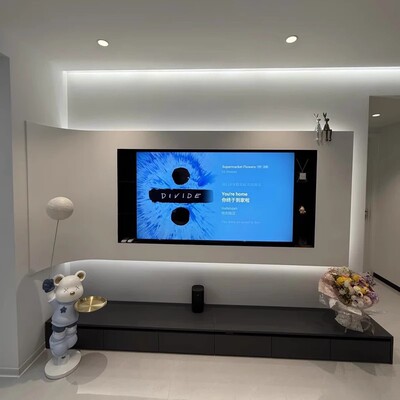 立灿电视壁龛边框镂空