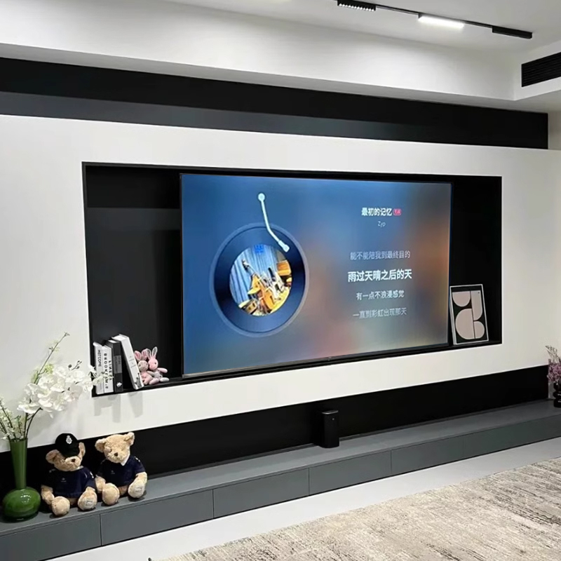 75寸/85寸电视壁龛悬浮背景墙