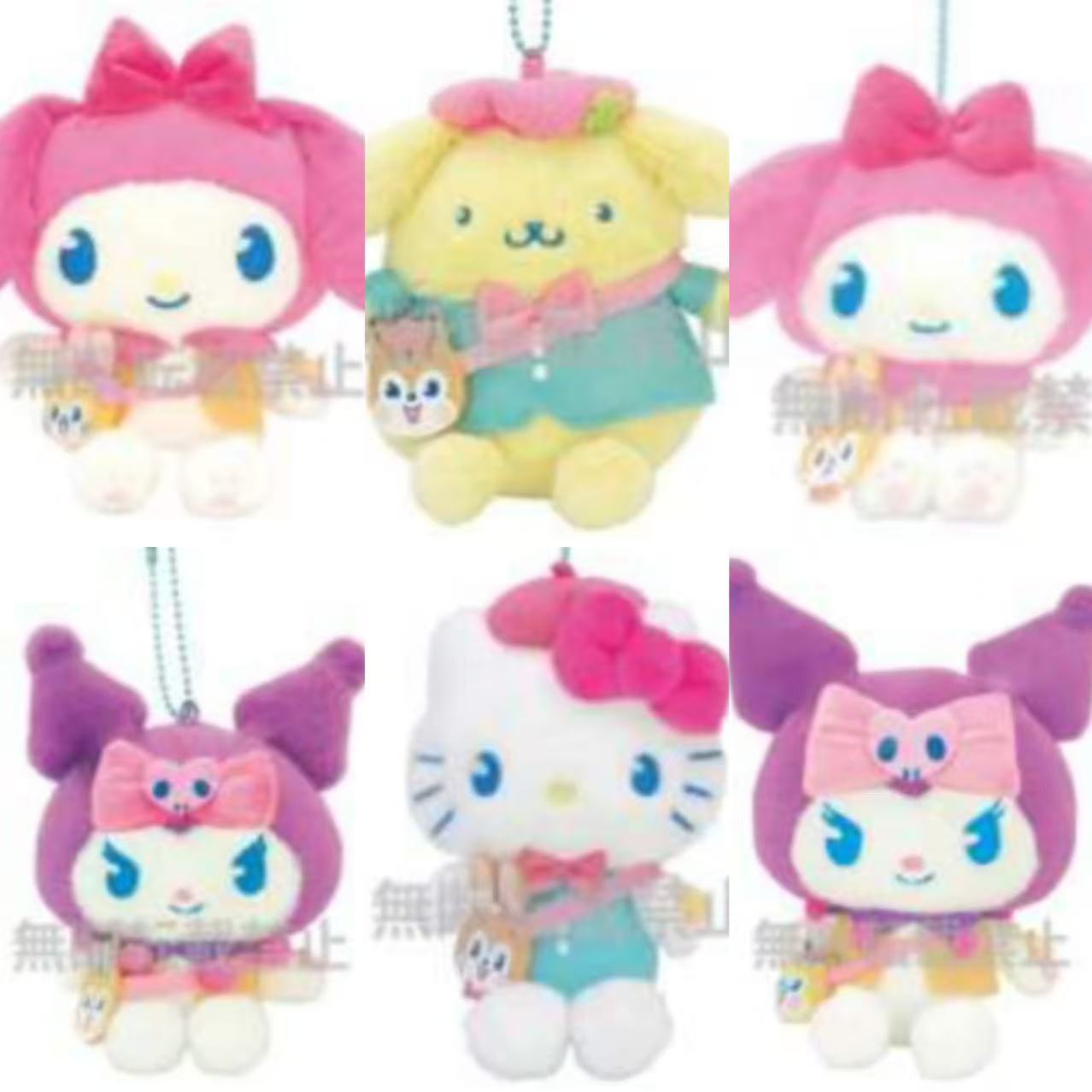 日本三丽鸥毛绒玩偶挂件
