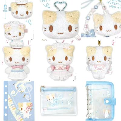 日本NIC棉花糖猫毛绒玩偶挂件