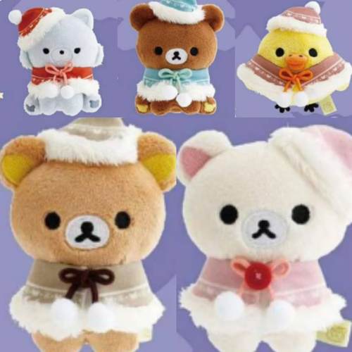 日本sanx轻松熊毛绒手玉玩偶