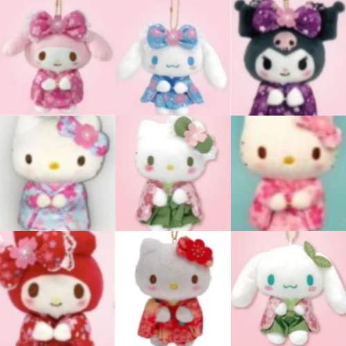 26年2月日本三丽鸥和服玩偶挂件