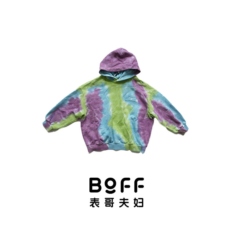 11.6越Y蓝绿色渲染连帽卫衣1324