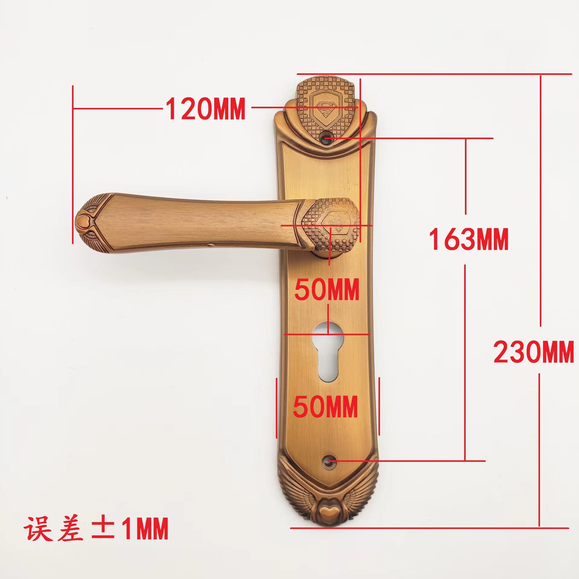 黄古室内门欧式执手锁简约木门压机械门锁