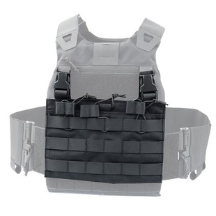 面板 flap扩容转换模块黏贴式 FCSK战术背心三联前面板MOLLE front