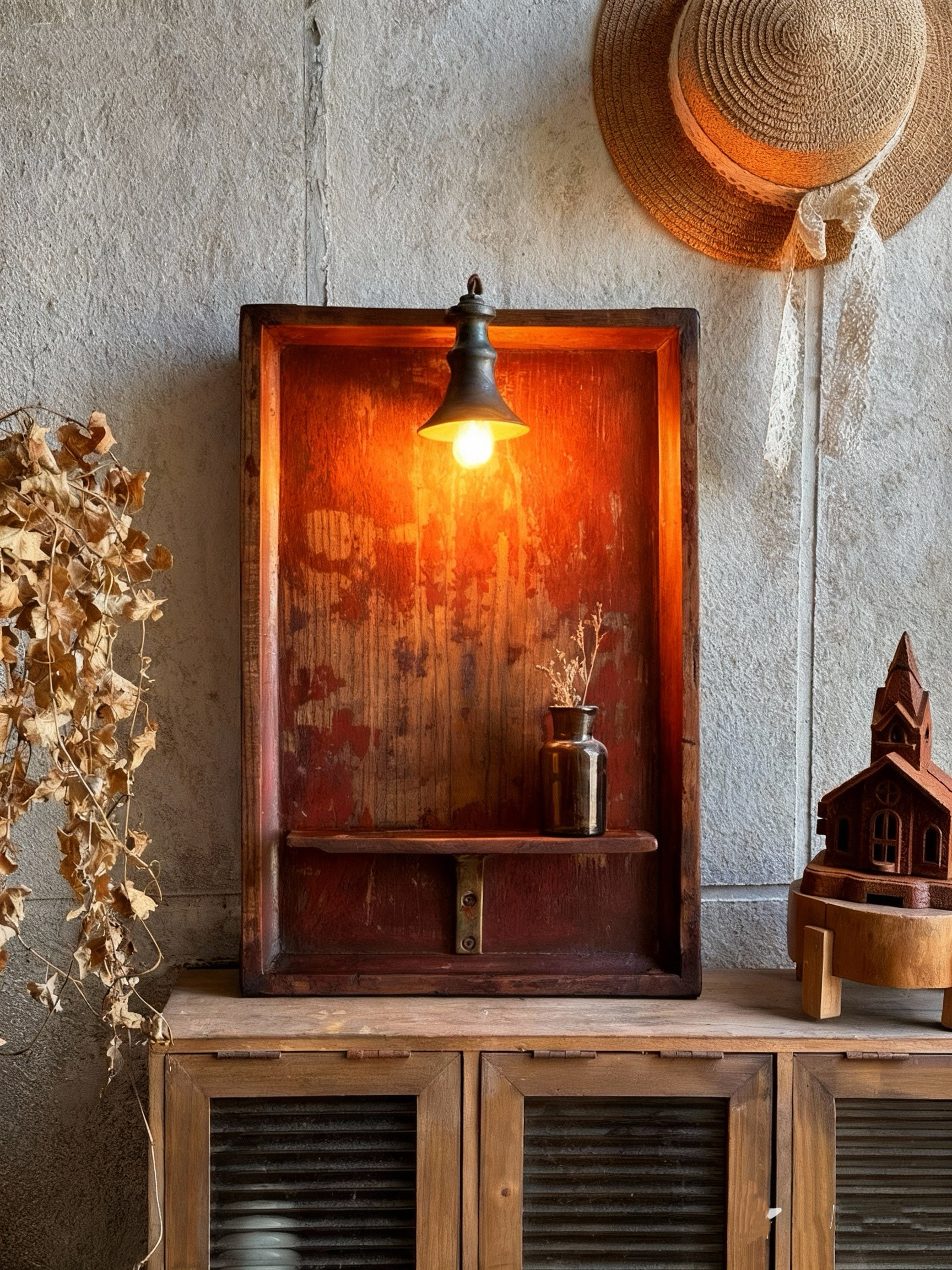 孤品中古风壁灯复古风咖啡馆民宿墙面装饰灯摆件摄影道具拍摄道具