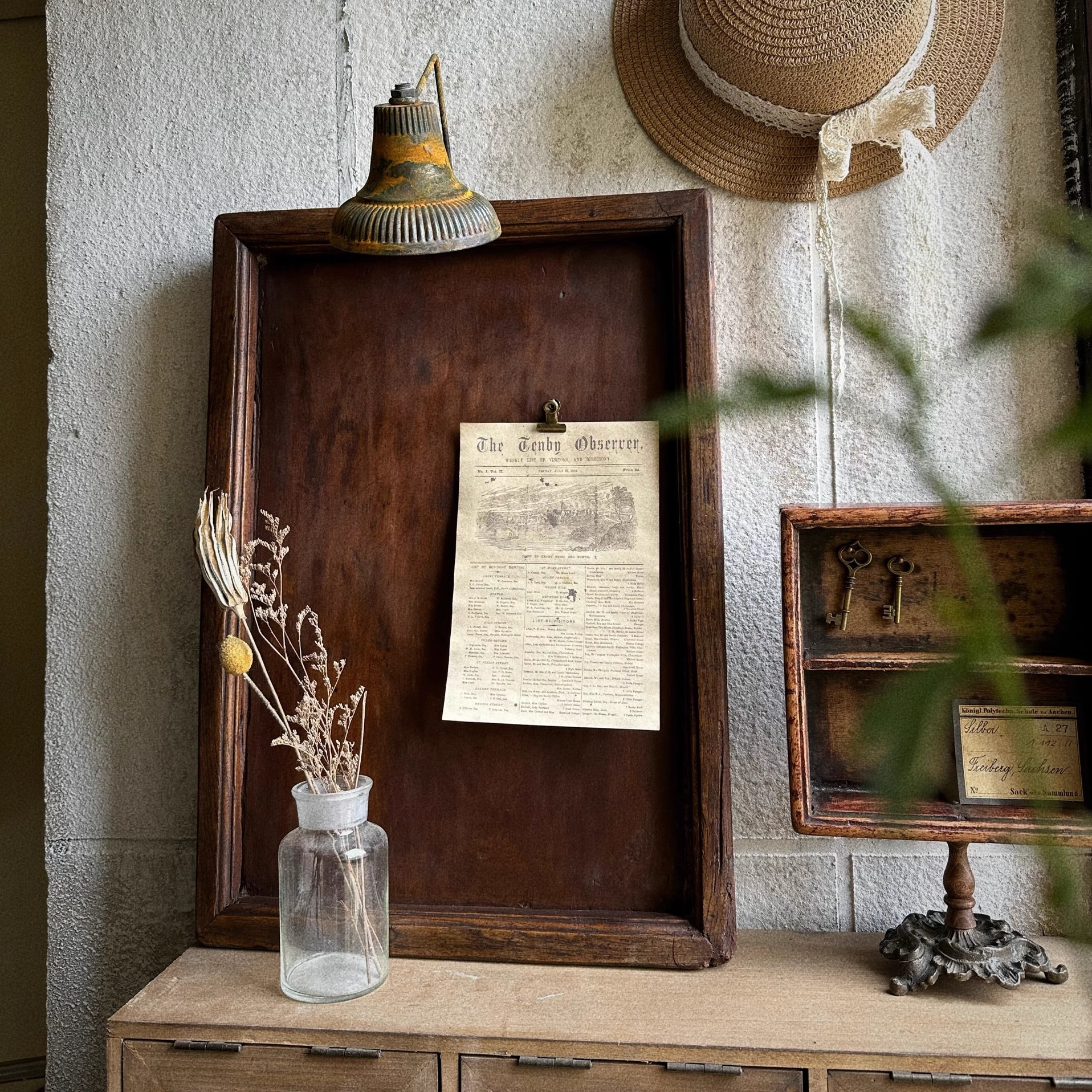 vintage中古实木店招灯具 复古风咖啡馆民宿墙面装饰灯具拍摄道具