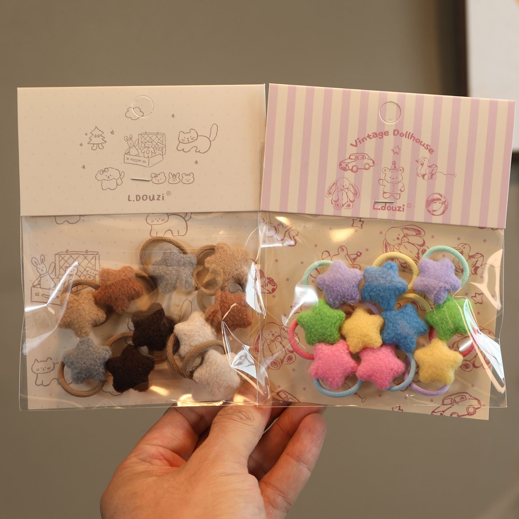 女童毛绒发绳高弹力头绳