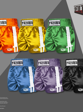 FILTERED专业拳击训练裤夏季新款短裤男运动裤宽松三分裤搏击裤子