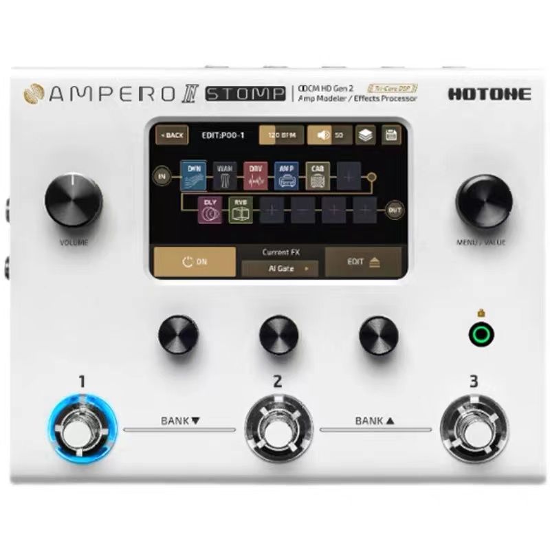 Hotone ampero 2 stomp电吉他综合效果器 专业级