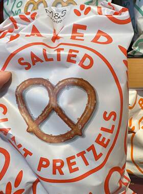 英国马莎M&S 盐味特大脆饼Baked Salted Giant Pretzels 香港