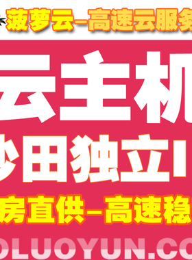香港云主机 香港云服务器 CN2 虚拟机云服务器 香港阿里云代理