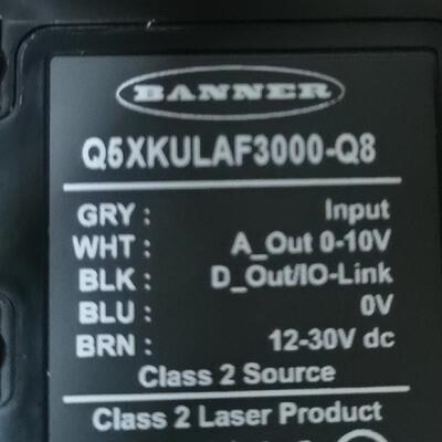 Banner 激光位移Q5XKULAF3000-Q88