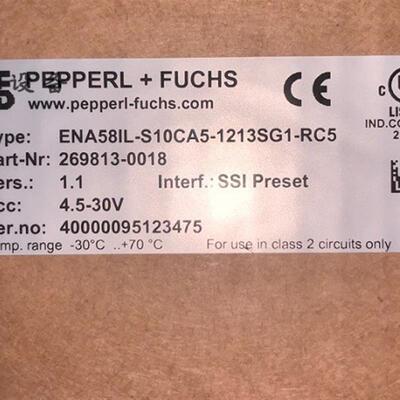 P+F倍加福编码器ENA58IL-S10CA5-1213SG1-RC5原装269813-0018议价