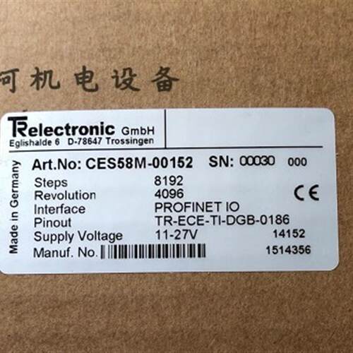帝尔编码器CES58M-00152全新CEV582M-10559原装CEV115M-10026议价
