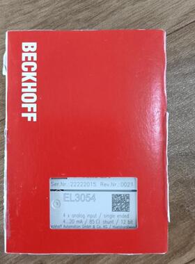 EL3054  BECKHOFF倍福模块 全新原装未拆封,22年的,图片实拍!