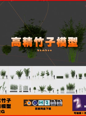 48款写实竹子模型-3D模型-BLENDER-MAYA-MAX-C4D-FBX-0640