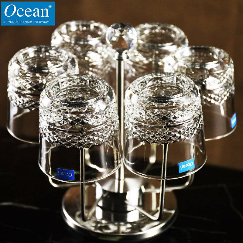 泰国进口威士忌酒杯水晶玻璃洋酒杯XO酒杯啤酒杯高级感水杯套装