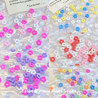 Yesbear大熊手作 花花朵软陶切片 DIY捏捏美甲流麻美甲封入物材料