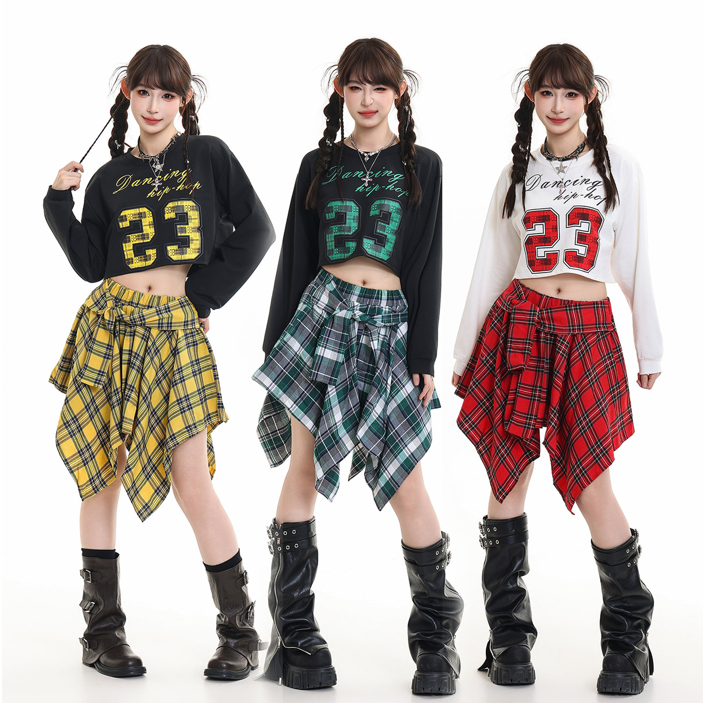 爵士舞蹈服女团kpop成人学生跳啦啦操嘻哈DS演出服现代街舞服套装