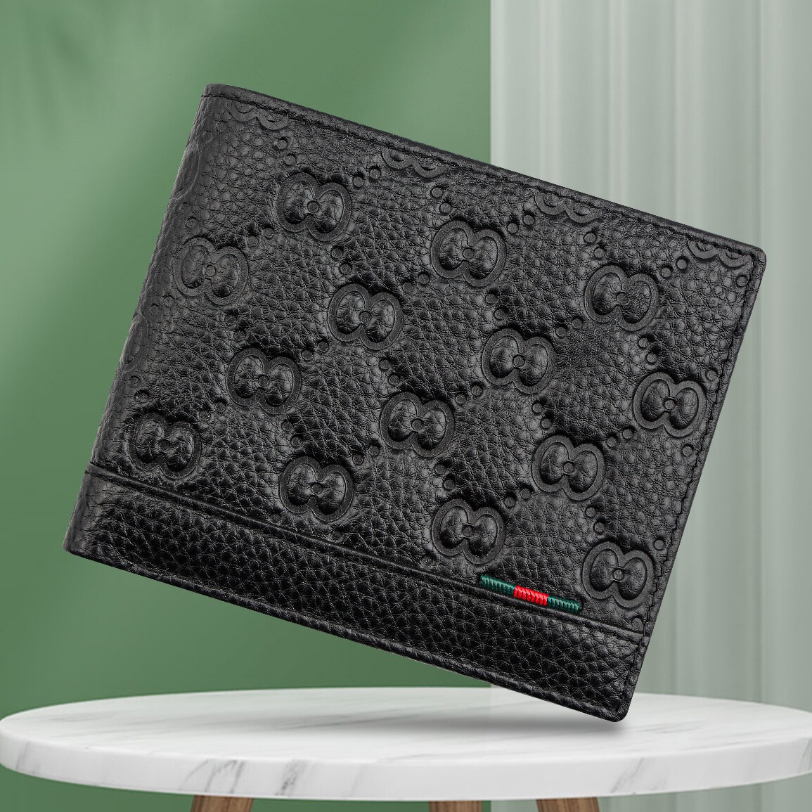 真皮短款男士钱包酷奇钱包横款女士薄款钱夹牛皮网红大牌同款钱包