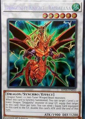 【假面卡牌】游戏王 欧版SCR 龙骑兵团骑士-雷枪龙骑士  SHVA一刷