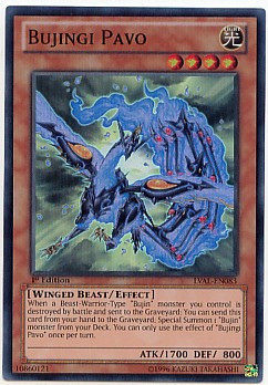 【假面卡牌】游戏王 美英欧版 SR 武神器 孔雀 807 LVAL 一刷
