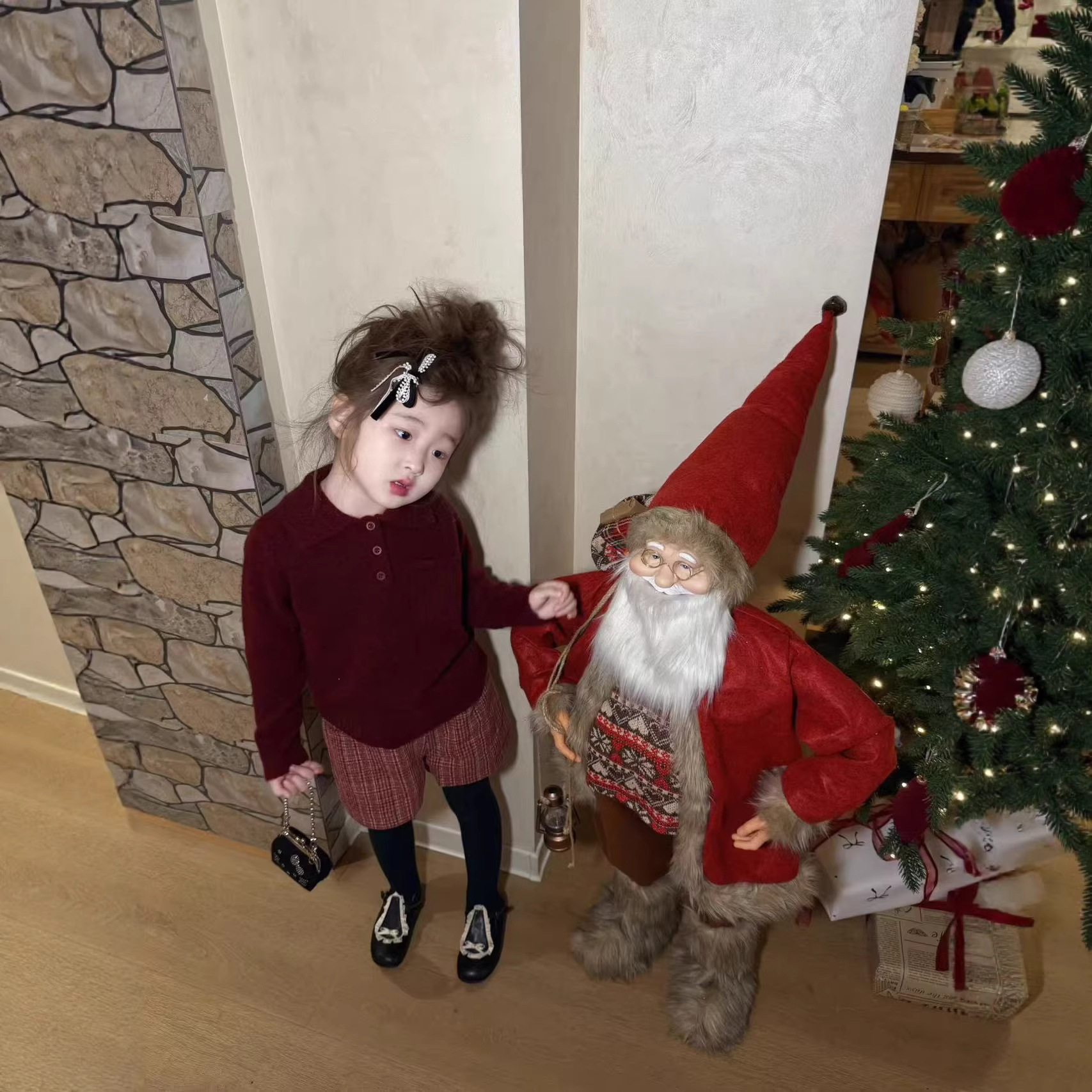 冬新款男女童毛衣童装半高领上衣长袖气质纯色柔软套装针织衫过年