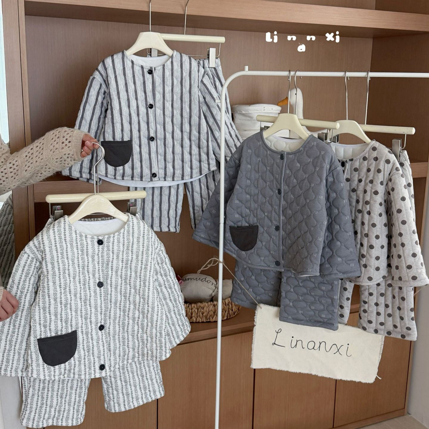 秋冬男童冬季绗棉棉衣套装26新款加厚保暖家居服内里加绒舒适柔软