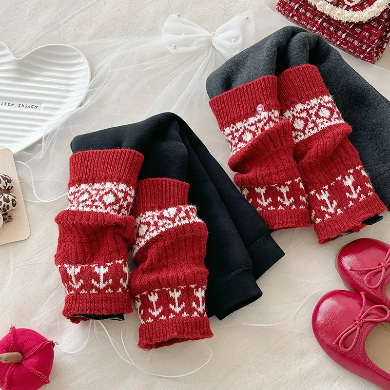 韩系冬 女童打底裤加绒加厚900克秋冬款儿童一体绒裤子袜套保暖裤