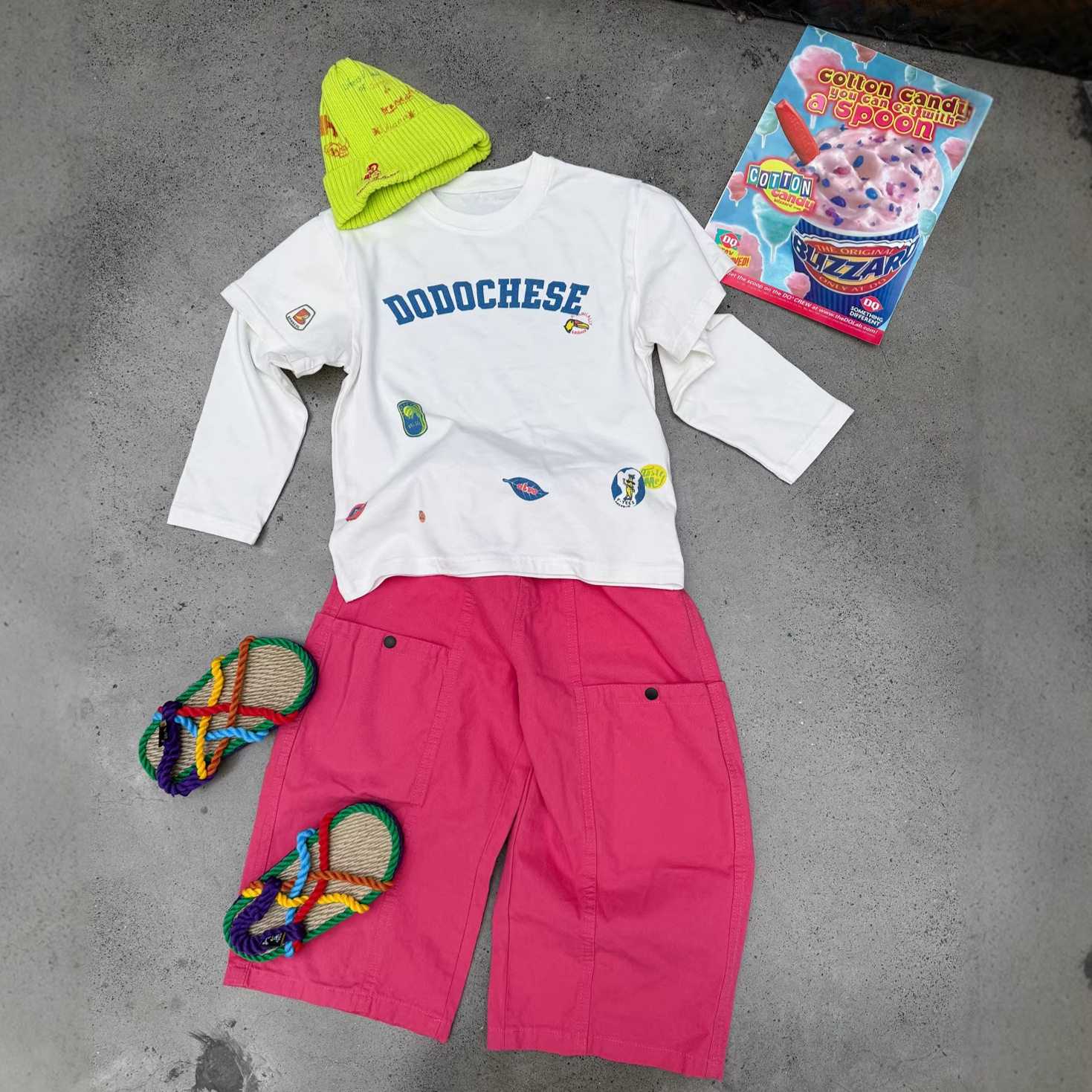 韩系童装2026男童春款立体剪裁口袋个性工装裤女童洋气纯棉直筒裤