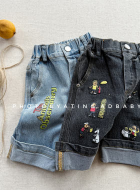 2026韩系夏装新童装女童韩版儿童夏季牛仔裤短裤男童夏装裤子6226