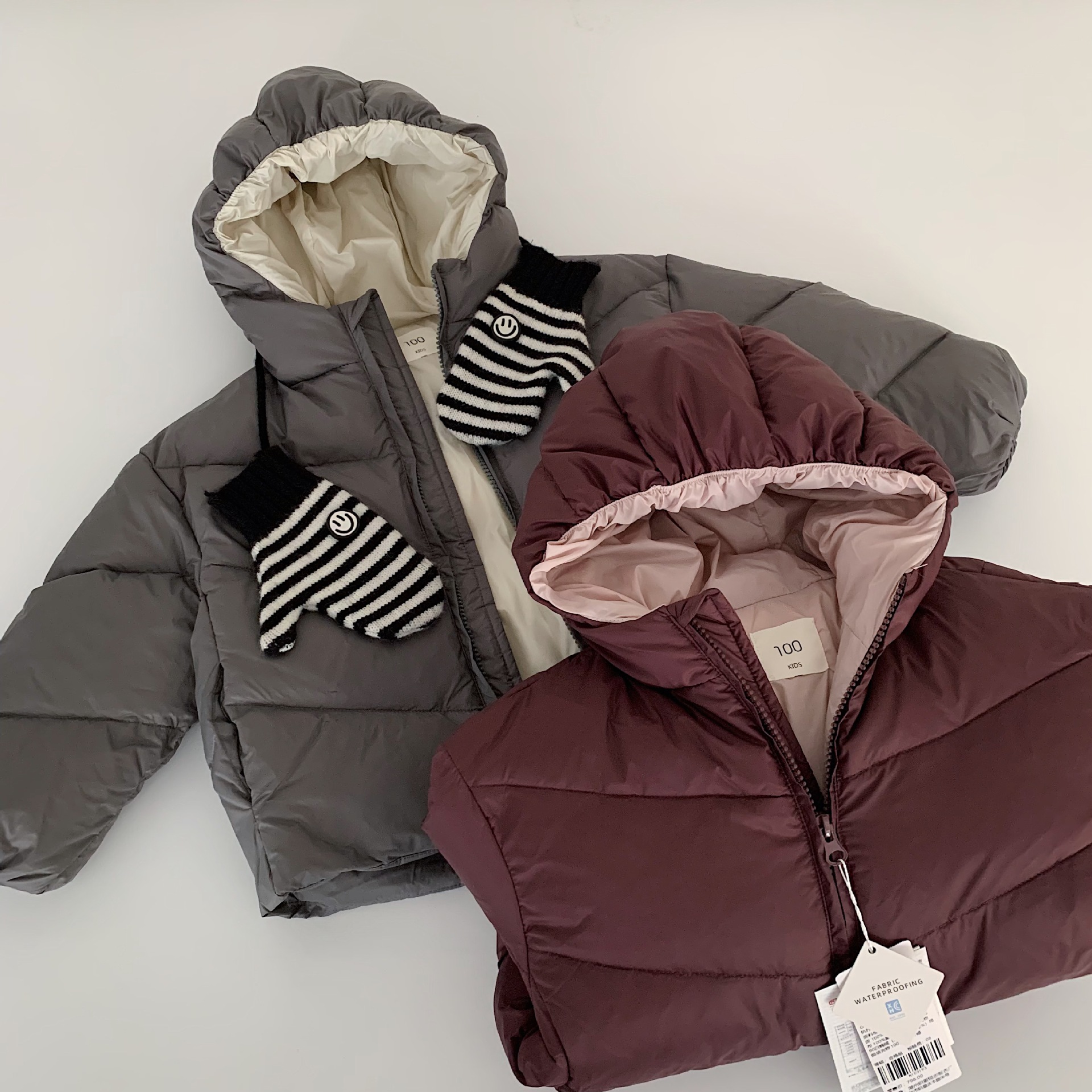 韩系冬装保暖儿童羽绒服2025冬季新款男女童90白鸭绒连帽冬装外套