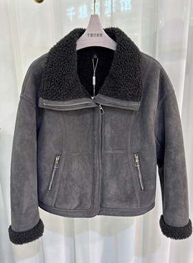 25CNM-5032时尚外套女短款翻领上衣气质夹克显瘦2026春季专柜同款