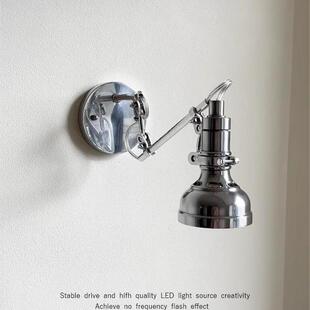 复古loft美式工业风床头长杆摇臂壁灯中古酒吧咖啡馆包豪斯镜前灯