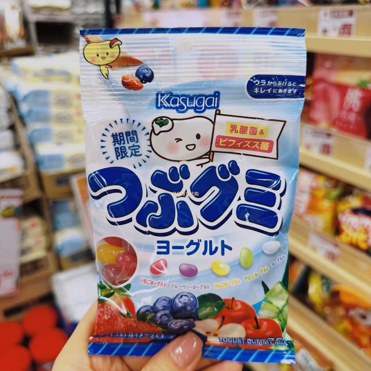 香港代购日本进口春日井果乳酸菌水果味软糖混合水果汁糖袋装零食